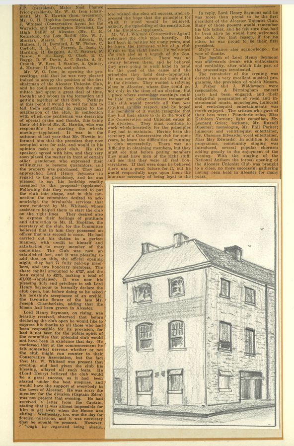 Official Opening of The Unionist Club page2